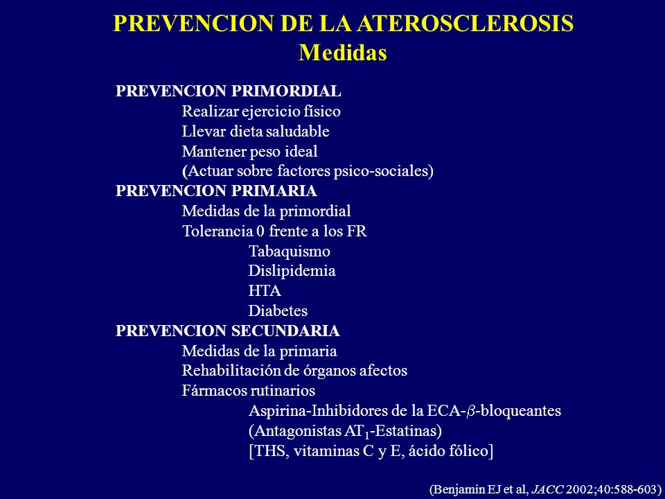 aterosclerosis prevención primaria de diabetes